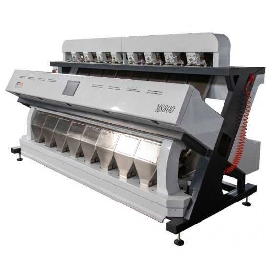 8 Chutes Thress Passes Sorting Color Sorter Machine